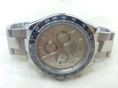 Copy Rolex Daytona Gray Dial Black Ceramic bezel Mens Watch 42mm